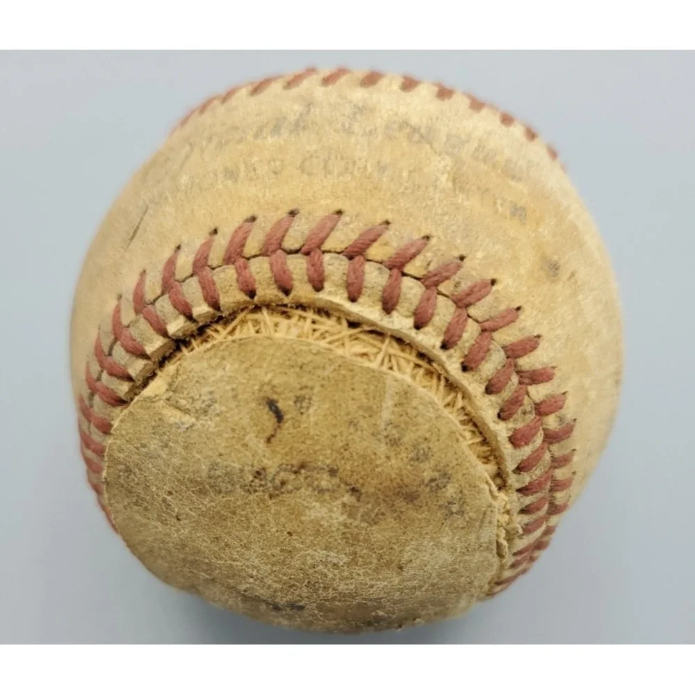 Vintage‎ Rawlings All Leather Baseball For Crafting, Damaged, Official League